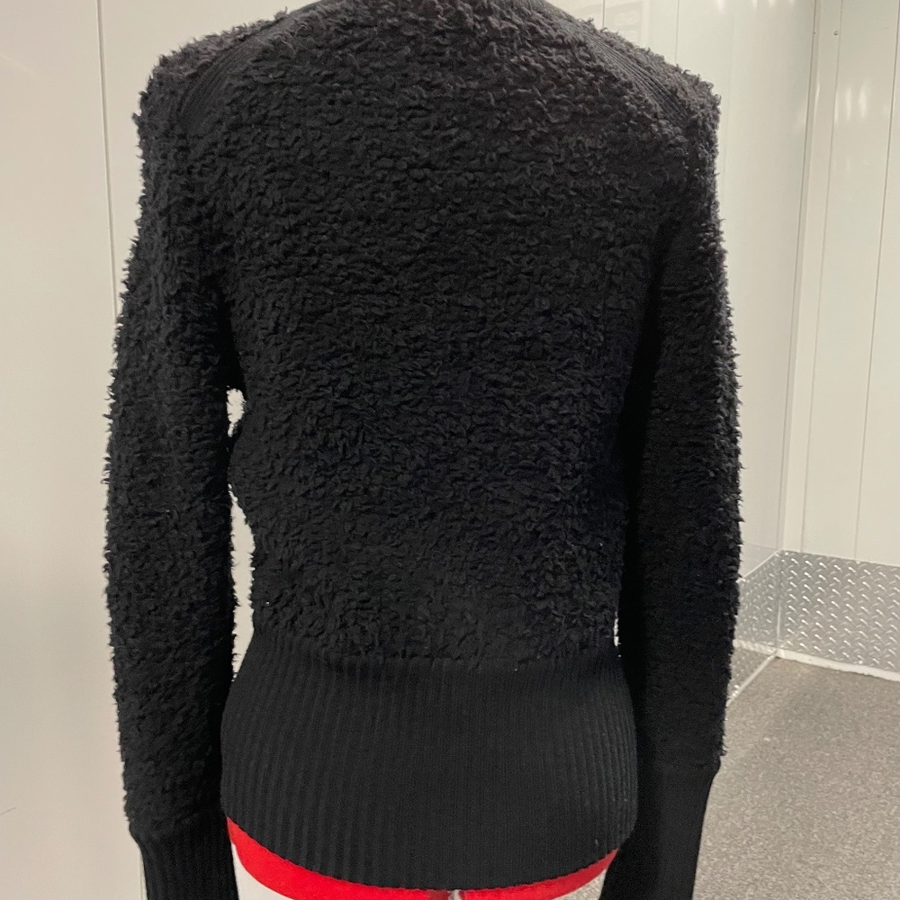 Womens Rag & Bone Brand Black Nubby Zip-Up Sweater, size S - Picture 5 of 7
